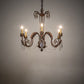 Meyda Lighting Lindsay 26" 6-Light Cortez Gold Chandelier With Ivory Faux Candlelight