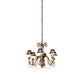 Meyda Lighting Lindsay 30" 6-Light Cortez Gold Chandelier With Black Giltedge Shade