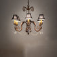 Meyda Lighting Lindsay 30" 6-Light Cortez Gold Chandelier With Black Giltedge Shade