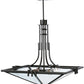 Meyda Lighting Lineage 38" 4-Light Timeless Bronze Inverted Pendant Light With Clear Shade Glass