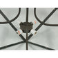 Meyda Lighting Lineage 38" 4-Light Timeless Bronze Inverted Pendant Light With Clear Shade Glass