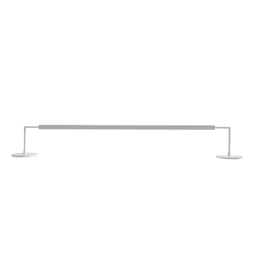 Meyda Lighting Lineal 47" LED Gloss White Wall Sconce With Contrail Mist Idalight Shade