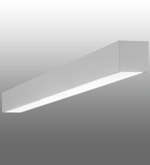 Meyda Lighting Lineal 84" LED White Wall Sconce With White Statuario Idalight Shade Glass