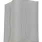 Meyda Lighting Linne 12" 3-Light LED Timeless Bronze Wall Sconce With White Fabric Wrap Shade