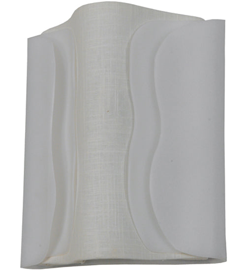 Meyda Lighting Linne 12" 3-Light LED Timeless Bronze Wall Sconce With White Fabric Wrap Shade