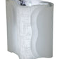 Meyda Lighting Linne 12" 3-Light LED Timeless Bronze Wall Sconce With White Fabric Wrap Shade
