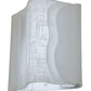 Meyda Lighting Linne 12" 3-Light LED Timeless Bronze Wall Sconce With White Fabric Wrap Shade