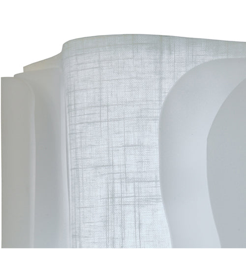 Meyda Lighting Linne 12" 3-Light LED Timeless Bronze Wall Sconce With White Fabric Wrap Shade