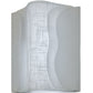 Meyda Lighting Linne 12" 3-Light LED Timeless Bronze Wall Sconce With White Fabric Wrap Shade