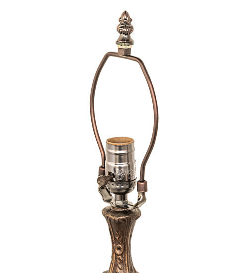 Meyda Lighting Lion Head 15" Mahogany Bronze Table Lamp Base