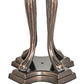 Meyda Lighting Lionfoot 30" 3-Light Mahogany Bronze Table Lamp Base