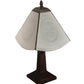 Meyda Lighting Lithophane 17" Antique Americana Accent Table Lamp With White Shade Glass