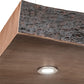 Meyda Lighting Live Edge Walnut 93" 5-Light Natural Wood Island Pendant Light