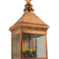 Meyda Lighting Locke 11" 4-Light Natural Copper Wall Sconce With Clear Seeded Shade Glass