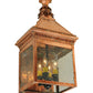 Meyda Lighting Locke 11" 4-Light Natural Copper Wall Sconce With Clear Seeded Shade Glass