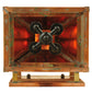 Meyda Lighting Locke 11" 4-Light Natural Copper Wall Sconce With Clear Seeded Shade Glass