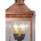 Meyda Lighting Locke 14" 4-Light Raw Copper Post Mount Light With Clear Spectrum Seedy Shade Glass