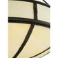 Meyda Lighting Lone 36" 6-Light Timeless Bronze Inverted Pendant Light With Creme Carrare Idalight Shade Glass