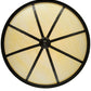 Meyda Lighting Lone 36" 6-Light Timeless Bronze Inverted Pendant Light With Creme Carrare Idalight Shade Glass