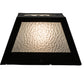 Meyda Lighting Lone Bear 10" Black Wall Sconce With Clear Seeded Shade Glass