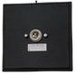 Meyda Lighting Lone Bear 10" Black Wall Sconce With Clear Seeded Shade Glass