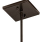 Meyda Lighting Lone Bear 11" Timeless Bronze Mini Pendant Light With Beige Art Shade Glass