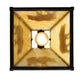Meyda Lighting Lone Bear 12" Textured Black Mini Pendant Light With Beige Art Shade Glass