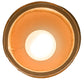 Meyda Lighting Lone Bear 6" Rusty Nail Mini Pendant Light With Amber Mica Shade Glass