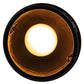 Meyda Lighting Lone Bear 6" Textured Black Northwoods Mini Pendant Light With Amber Mica Shade Glass