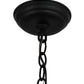 Meyda Lighting Lone Bear 6" Textured Black Northwoods Mini Pendant Light With Amber Mica Shade Glass