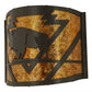 Meyda Lighting Lone Buffalo 11" Timeless Bronze Wall Sconce With Amber Mica Shade Glass