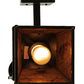 Meyda Lighting Lone Buffalo 7" Timeless Bronze Wall Sconce With Amber Mica Shade Glass