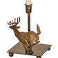 Meyda Lighting Lone Deer 11" Antique Copper Table Lamp Base
