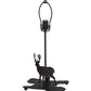 Meyda Lighting Lone Deer 14" 2-Light Oil Rubbed Bronze Double Lit Table Lamp Base