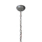 Meyda Lighting Lone Deer 6" Timeless Bronze Lantern Mini Pendant Light With Silver Mica Shade Glass