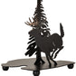 Meyda Lighting Lone Deer 9" Textured Black Table Lamp Base