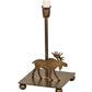 Meyda Lighting Lone Moose 11" Antique Copper Table Lamp Base