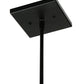Meyda Lighting Lone Moose 12" Textured Black Mini Pendant Light With Beige Art Shade Glass