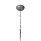 Meyda Lighting Lone Moose 6" Timeless Bronze Lantern Mini Pendant Light With Silver Mica Shade Glass