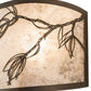 Meyda Lighting Lone Pine 20" 2-Light Tyler Bronze Vanity Light With Silver Mica Shade Glass