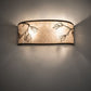 Meyda Lighting Lone Pine 20" 2-Light Tyler Bronze Vanity Light With Silver Mica Shade Glass