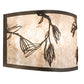 Meyda Lighting Lone Pine 20" 2-Light Tyler Bronze Vanity Light With Silver Mica Shade Glass