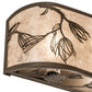 Meyda Lighting Lone Pine 20" 2-Light Tyler Bronze Vanity Light With Silver Mica Shade Glass