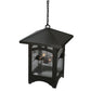 Meyda Lighting Lone Pine 37" 4-Light Timeless Bronze Pendant Light With Clear Seeded Shade Glass