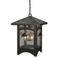 Meyda Lighting Lone Pine 37" 4-Light Timeless Bronze Pendant Light With Clear Seeded Shade Glass