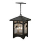 Meyda Lighting Lone Pine 37" 4-Light Timeless Bronze Pendant Light With Clear Seeded Shade Glass