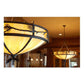 Meyda Lighting Lone Pine 37" 8-Light Timeless Bronze Inverted Pendant Light With Beige Shade Glass