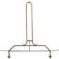 Meyda Lighting Lone Pine 44" 2-Light Cafe-Noir Island Inverted Pendant Light With Silver Mica Shade Glass