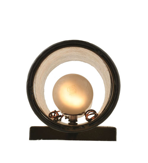 Meyda Lighting Lone Pine 5" 2-Light Antique Copper Wall Sconce With Silver Mica Shade Glass