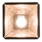 Meyda Lighting Lone Pine Needle 11" Timeless Bronze Pendant Light With Silver Mica Shade Glass